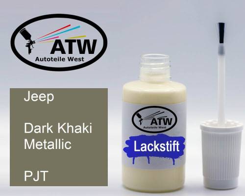 Jeep, Dark Khaki Metallic, PJT: 20ml Lackstift, von ATW Autoteile West.